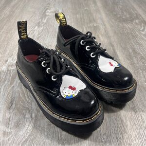 Dr.Martens Hello Kitty 60th Anniversary Hole Shoes Thick Sole W5